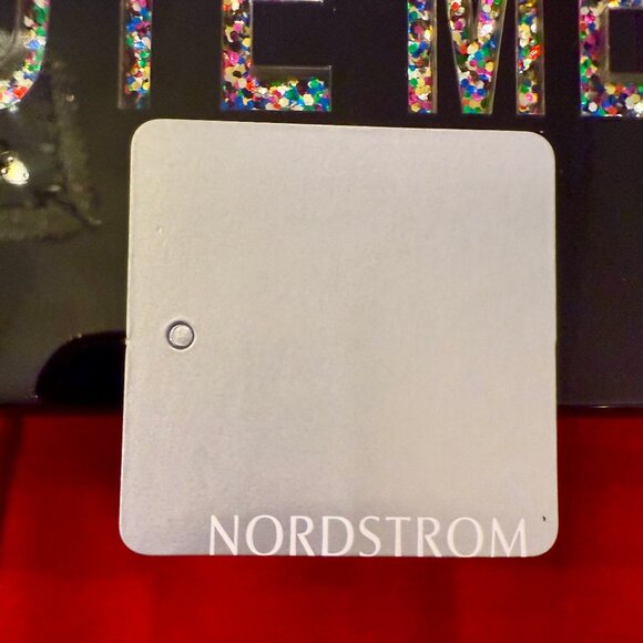 NORDSTROM HAUTE MESS HARD BOX BLACK BAG WITH RAINBOW SPARKLES NEW WITHOUT TAGS - Picture 11 of 11